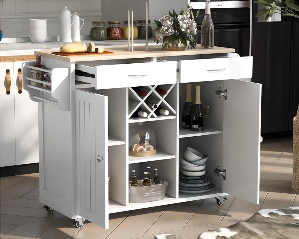 kitchen island with drawers